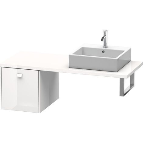 BRIOSO consolle bassa con maniglia cromata 442x420x550mm Ciliegio del Ticino