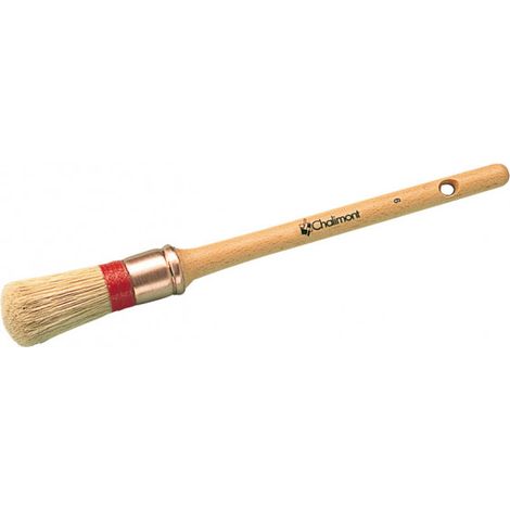 Brosse pouce manche bois verni