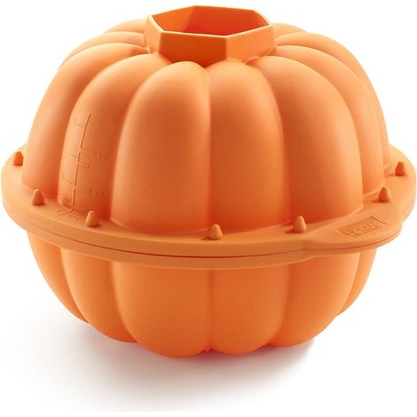 Lékué Stampo 3D a Forma di Zucca, Silicone, Arancione, Taglia Unica (1/4)