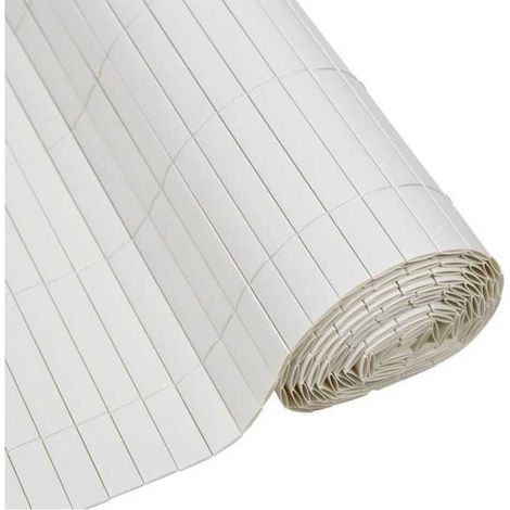 Canisse PVC doble face NATURE 1 x 3 m 1600 g/m² Blanc Occultant 4/5 (1/4)