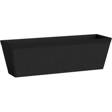 Jardinière - GARDEN ID - Green Care Impact Noir-Anth - 50 x 16 x 16 cm - Garanti 10ans - 100% recyclé - UV/gel résistant (1/3)