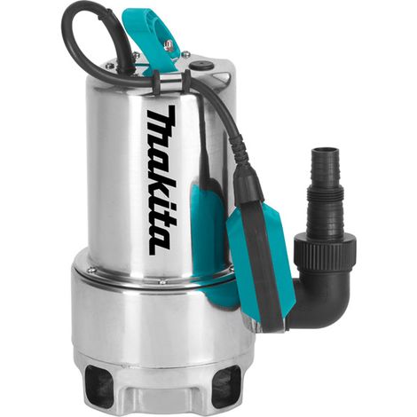 Makita – Pompe vide-cave 550W – Turbine ouverte Vortex pour liquides chargés jusqu'à 35mm – Interrupteur à flotteur automatique – PF0610