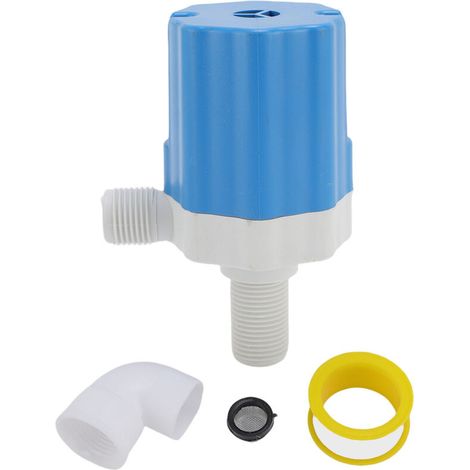 Vanne de contrôle du niveau d'eau, filetage de 1/2 pouces, flotteur de réservoir automatique intégré pour prise supérieure de piscine (1/5)