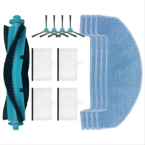 Set mit 6 T10 Lite Zubehörteilen: Seitenbürste, HEPA-Filter, Ersatz-Wischpads für Saugroboter (1/5)