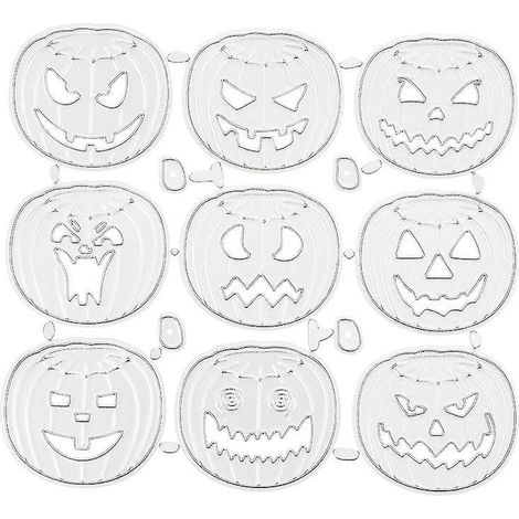 1 pochoir découpé pour cadeaux d'Halloween (1/3)