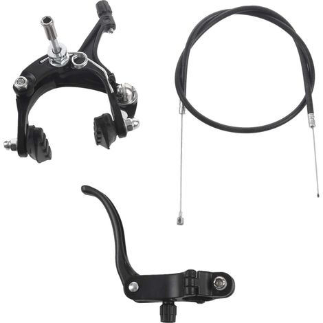 Fixie De Route Croiseur Frein Set De Frein De Kit D'étrier De Frein De Traction Latérale Set Pour La Plupart Fixie Noir (1/5)