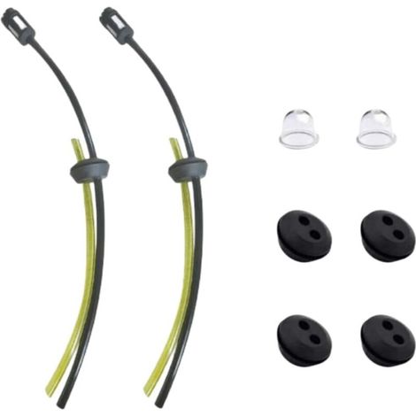 Tuyaux D'essence Avec Filtre,Tuyau D'essence,Universel Filtre à Essence kit,Durites d'essence de Tondeuses avec Poire d Amorçage, pour Débroussailleuses, Elagueuse,Tronconneuse Taille-Haie (2pcs) 2pcs (1/5)