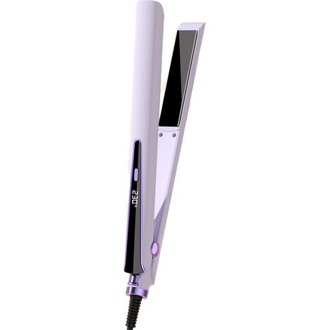 Norme européenne, Fer à lisser, contrôle multi-température, fer à friser double usage anti-brûlure, fer à friser à ions négatifs Violet, (1/5)