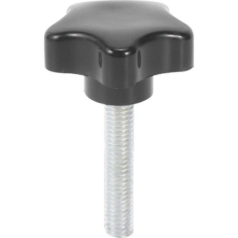 Vis M8 x 40 mm à tête étoilée, vis à oreilles, pince, bouton, poignée, édition noire 0708 (1/5)