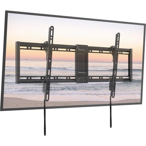 Support Mural TV-Universel Incliné 43-95 Pouces – Fixation Murale Plate Jusqu’à 75kg, Compatible VESA 800x400, pour TV Courbes (1/5)