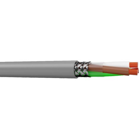 Cable blindés 500V LIYCY 3X0.34 mm² à la coupe (minimum 10m)