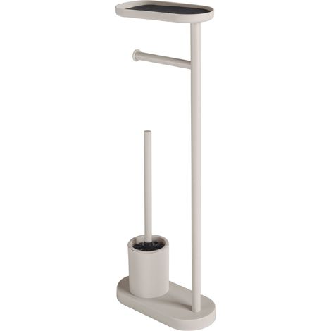 GEDY 30326600000 ELIOS Columna de pie con portarrollos, escobillero y repisa beige mate - ref: 30326600000 (1/2)