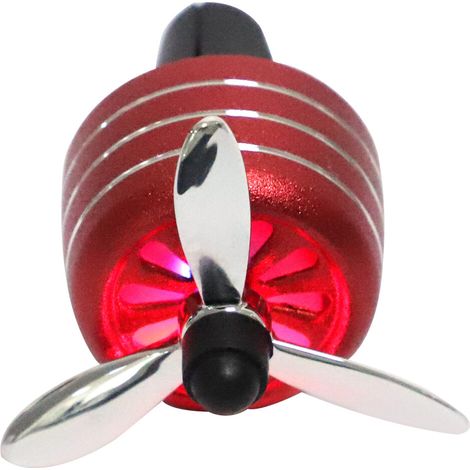 Diffusore deodorante per auto a clip, rosso, con luce LED (1/2)