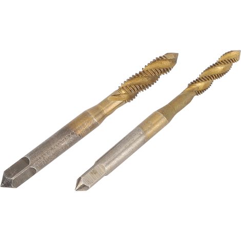 2 Stück Gewindebohrer-Handwerkzeug, Hardware-Zubehör, Hochgeschwindigkeitsstahl für Spiral-Kobalt-Maschinen (1/5)