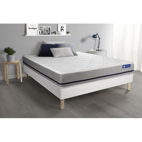 Actisom – Matelas mémoire de forme 140x190 cm mi-ferme – Hypoallergénique – Soulagement des douleurs dorsales – Confort durable (1/5)