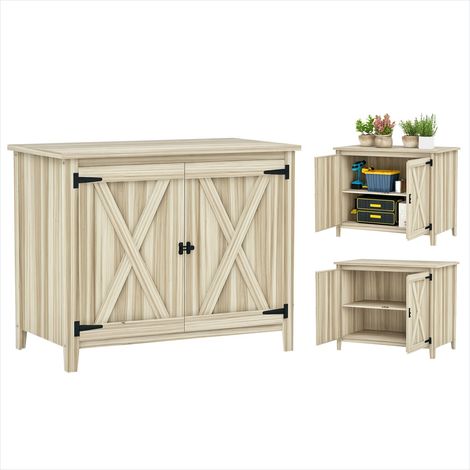 Chariot de jardin Armoire de jardin en bois sapin 110 x 60 x (1/5)