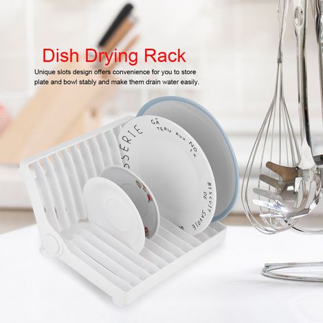 Égouttoir à vaisselle pliable pour la cuisine, organisateur et porte-couverts en plastique (1/5)