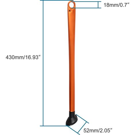 Orange Husqvarna off-road motorcycle EXCW TE TX FE side stand with aluminum alloy side legs. (1/4)