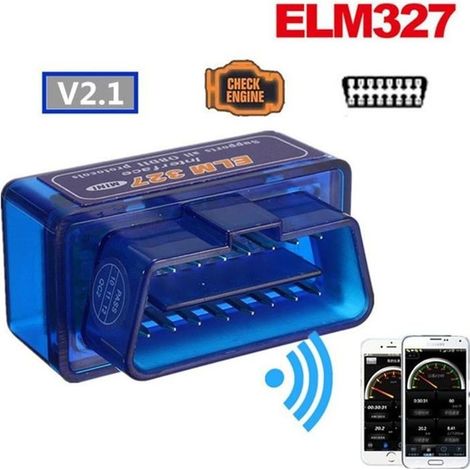 Mini ELM327 V1.5 Bluetooth OBD 2 II Voiture Interface de Diagnostique Scanneur (1/4)