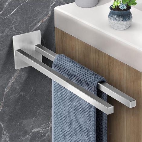 Towel Rail, Stainless Steel Bathroom Towel Rack, 39cm Bathroom Kitchen Towel Rail