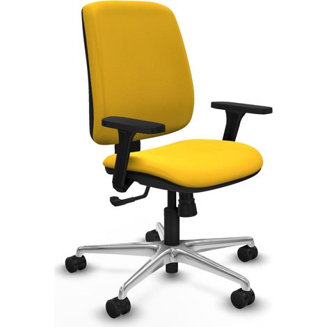 Sedia ergonomica piqueras y crespo Alares giallo pelle (1/2)