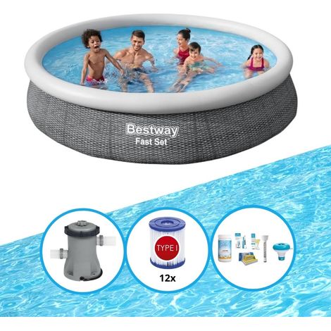 Bestway Bestway Fast Set Ronde - 366x76 cm - 4-pièces S22668 (1/5)
