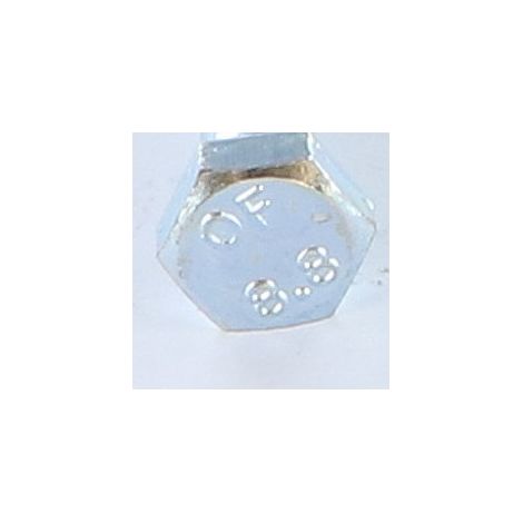 Corps de boulon filetage partiel Tête hexagonale TH M8X50 Classe 8.8 Acier zingué-10 pièces