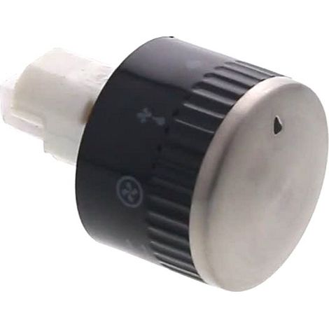 VALBERG, MANETTE Four INOX-NOIRE COMMUTATEUR  PUSH PULL 3366 12h 6mm 18mm (1/2)
