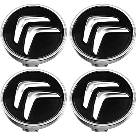 4 Pièces Cache Moyeux 60mm pour Citroen C3, C4, C5, Xsara Picasso, etc.