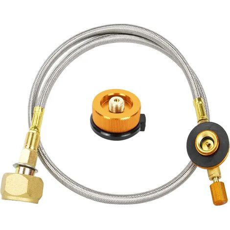 Adaptateur de remplissage de gaz pour réchaud de camping, adaptateur de remplissage de bouteille de gaz pour extérieur, connecteur pour réservoir de gaz, accessoires pour réchaud de camping, réchauds  (1/4)