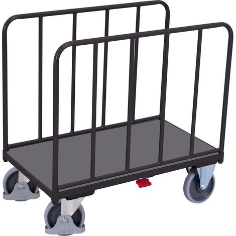 VARIOfit Seitenbügelwagen mit Rohrwänden 1060x640mm Anthrazitgrau RAL 7016