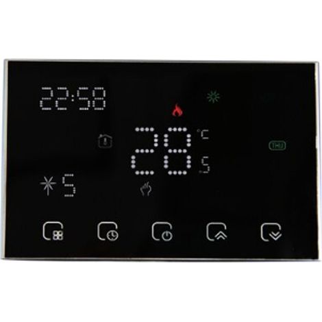 Termostato WiFi Beca a Batteria BHT-8000RF-GAW Nero