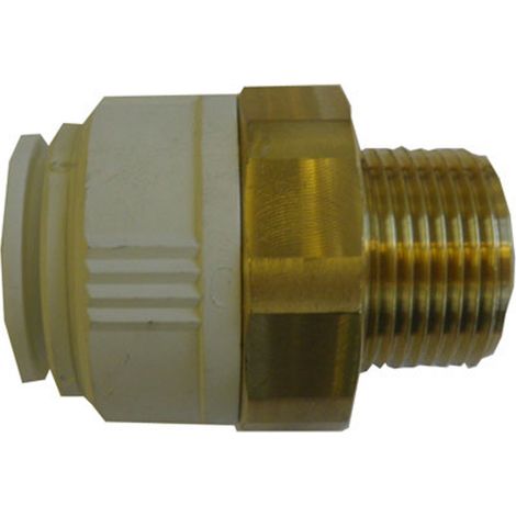 John Guest Speedfit Brass Cylinder Adaptor 22mm x 1" Male - 22CMA