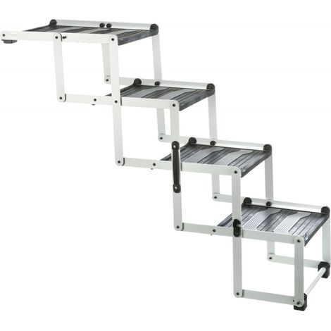 Aluminium/TPR 4-Stufen-Faltgeländer für Hunde (1/5)