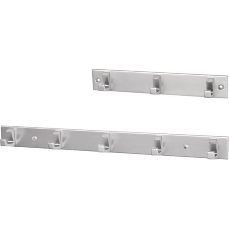 hermeta Handtuchhakenleiste 35 mm 210 mm Aluminium silberfarbig eloxiert 33,5 mm - 0653-01E (1/3)