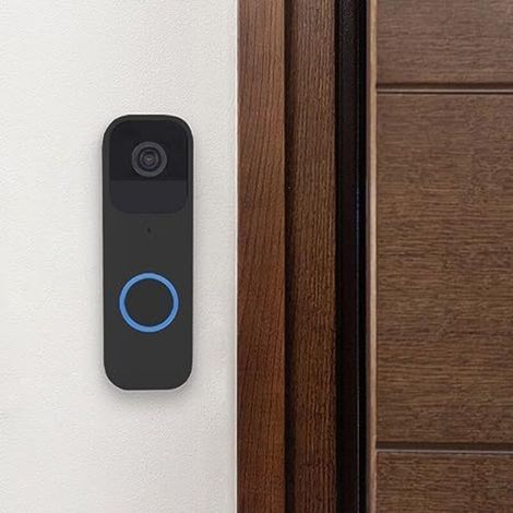 Sonnette Vidéo Système audio bidirectionnel, vidéo HD, longue autonomie, détection de mouvements, notifications de sonnette dans l'application, fonctionne avec Alexa Noir (1/4)