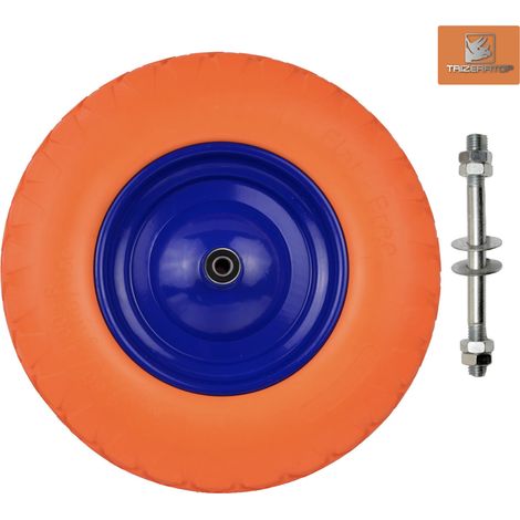 Geko G71024 PU-Rad, 4.00-8 mit Felge, Multicolour (1/2)