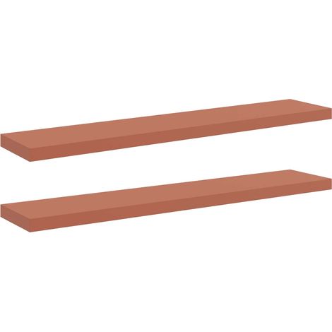 Maison Exclusive - Wandregal 2 pcs Rot 120 x 23,5 x 4 cm Holzwerk