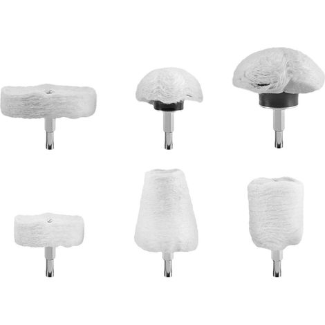 Testine per lucidatura a trapano - Set 6 pz