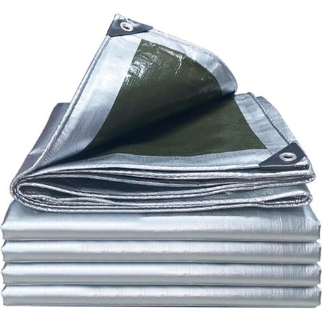 Telo impermeabile 10x20 piedi, Telo resistente con bordi rinforzati, Telo in poliestere resistente allo strappo al 100% UV per campeggio, (1/5)