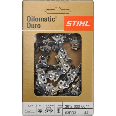Stihl – Chaîne tronçonneuse 36120000044 – Pas 3/8 P – Jauge 1.3 – 44 maillons – Pour bûcheronnage intensif (1/2)