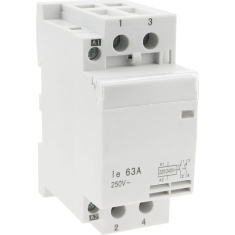 BeMatik - Commutateur contacteur modulaire 2NO 63A (1/3)