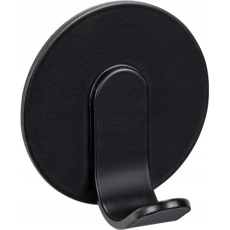 Wenko Supporto per asciugamani in alluminio nero 6,5x6,5x4,5 cm