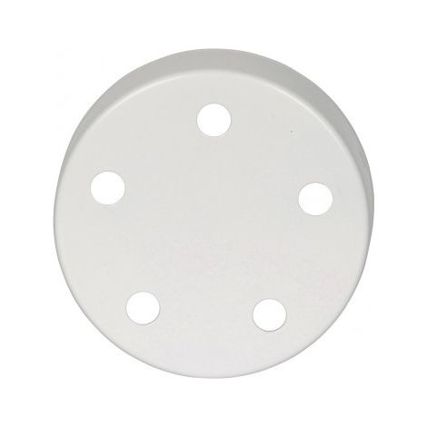 Rosace de plafond en métal blanc avec 5 passages de câble : optez pour la qualité et le style (1/3)