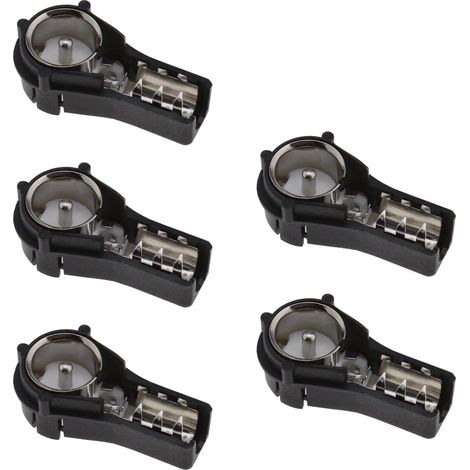 5er-Pack ISO-Steckeradapter für Autoradioantennen – Kunststoffadapter zum Crimpen oder Löten – für die meisten Autoradios mit Antennenanschluss (1/5)