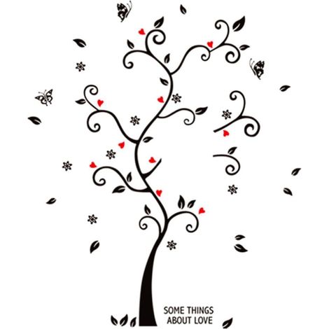 Autocollant Mural Arbre en Pvc Amovible et Auto-adhésif pour Décoration Murale Salon et Photo Murale Élégante et Facile à Poser (1/5)