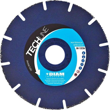Disque carbure DHC Diam Industries - 125 - 1 - 1,2 - 22,23