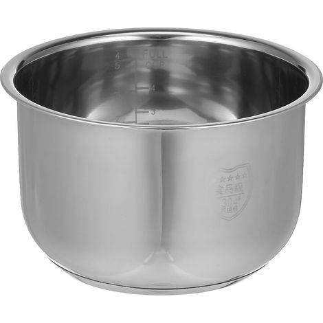 Cuve Intérieure 2l en Acier Inoxydable 304 Épaissi, Casserole Antiadhésive Multifonction pour Cuiseur à Riz, Accessoire de Remplacement, Utilisation Domestique et Cuisson (1/5)