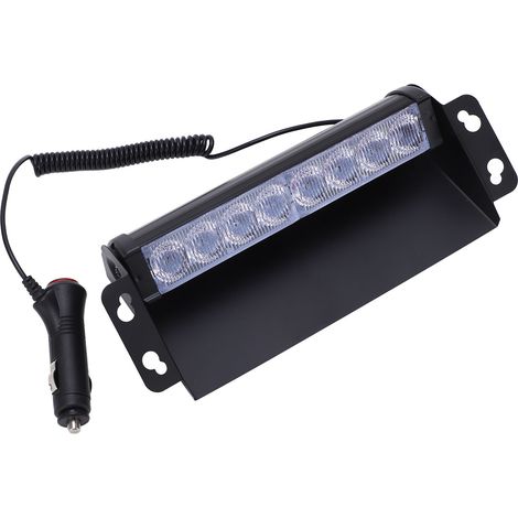 Gyrophare LED clignotant pour voiture, couleur rouge/bleu, ultra lumineux 6000K, universel (1/5)
