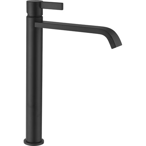 Vicario Mooi XL Waschtischarmatur Waschbeckenarmatur Hochdruck Schwarz matt Keramik-Kartusche flexible Anschlüsse Schwallauslauf starr ohne Ablaufgarnitur (1/5)